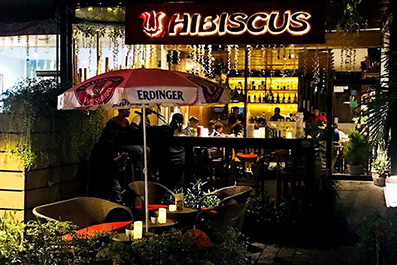 Hibiscus Restaurant at Night